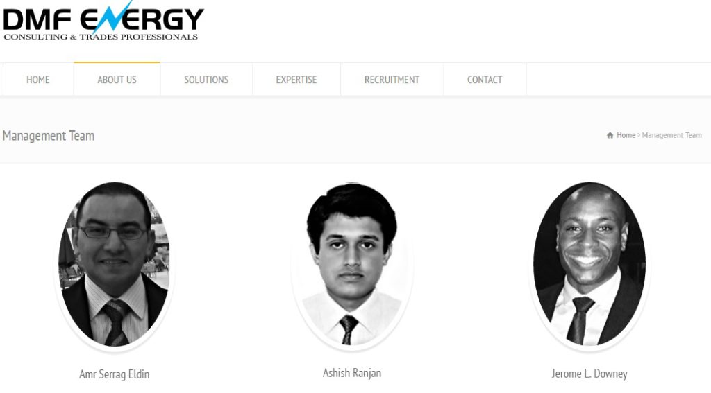 DMF Energy Inc - Team